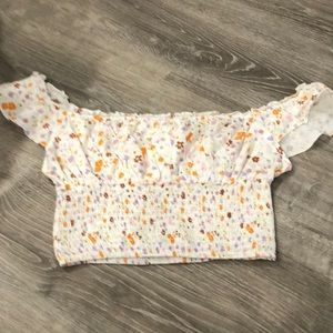 Pacsun off the shoulder crop top